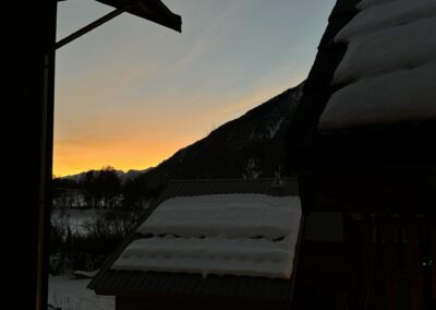 coucher de soleil Manjula location chalet appartement clarée